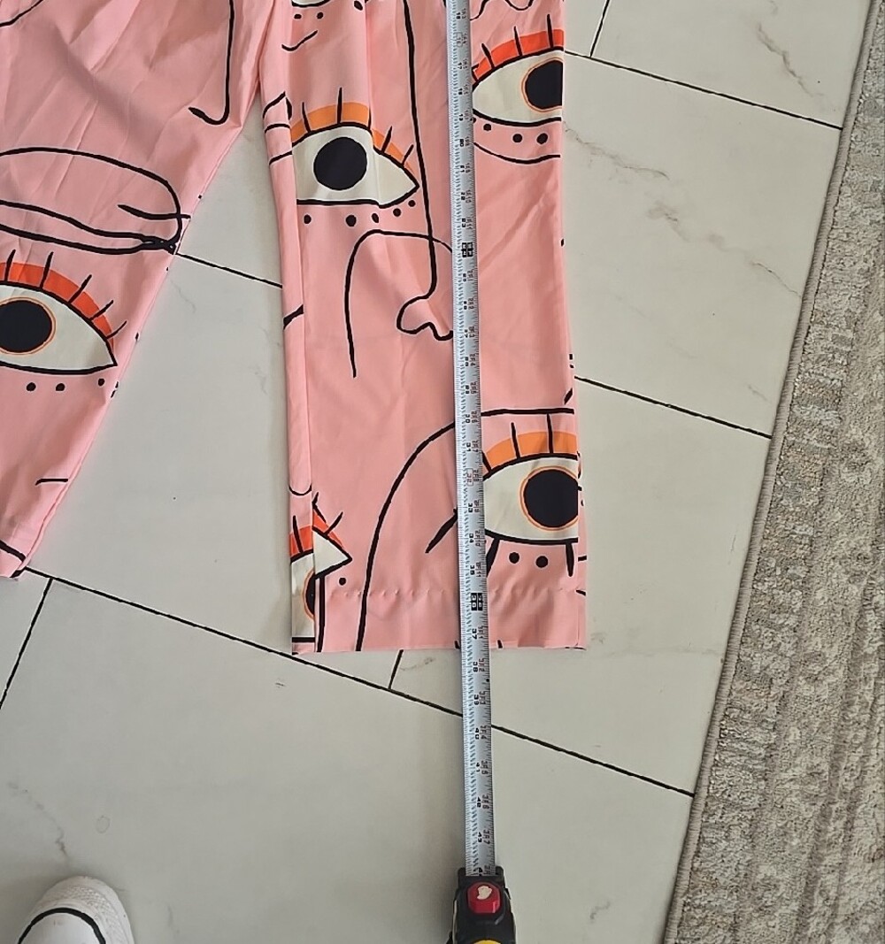 Evil Eye Pink -Print Jogger Pants - Picture 3 of 11